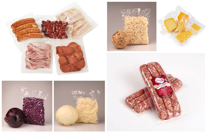 3 Side Seal Cooked Plastic Packaging Food Vacuum Storage Bag