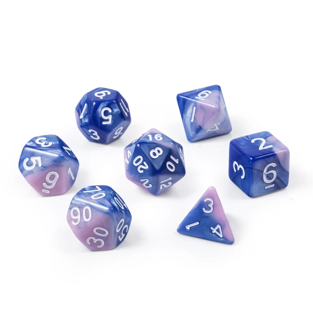 Chocolate Color Game Dice Set, Polyhedral N&R Dice