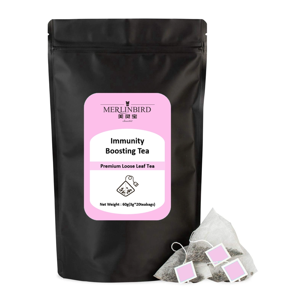 Premium Loose Leaf Natural Herbal Tea Immunity Blend Sencha Jasmine Peppermint Lemon Astragalus Immunity Boosting Tea