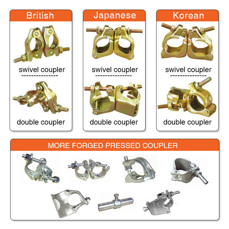 Scaffolding Types and Names Japanese Type Tube Steel Frame Beam Coupler