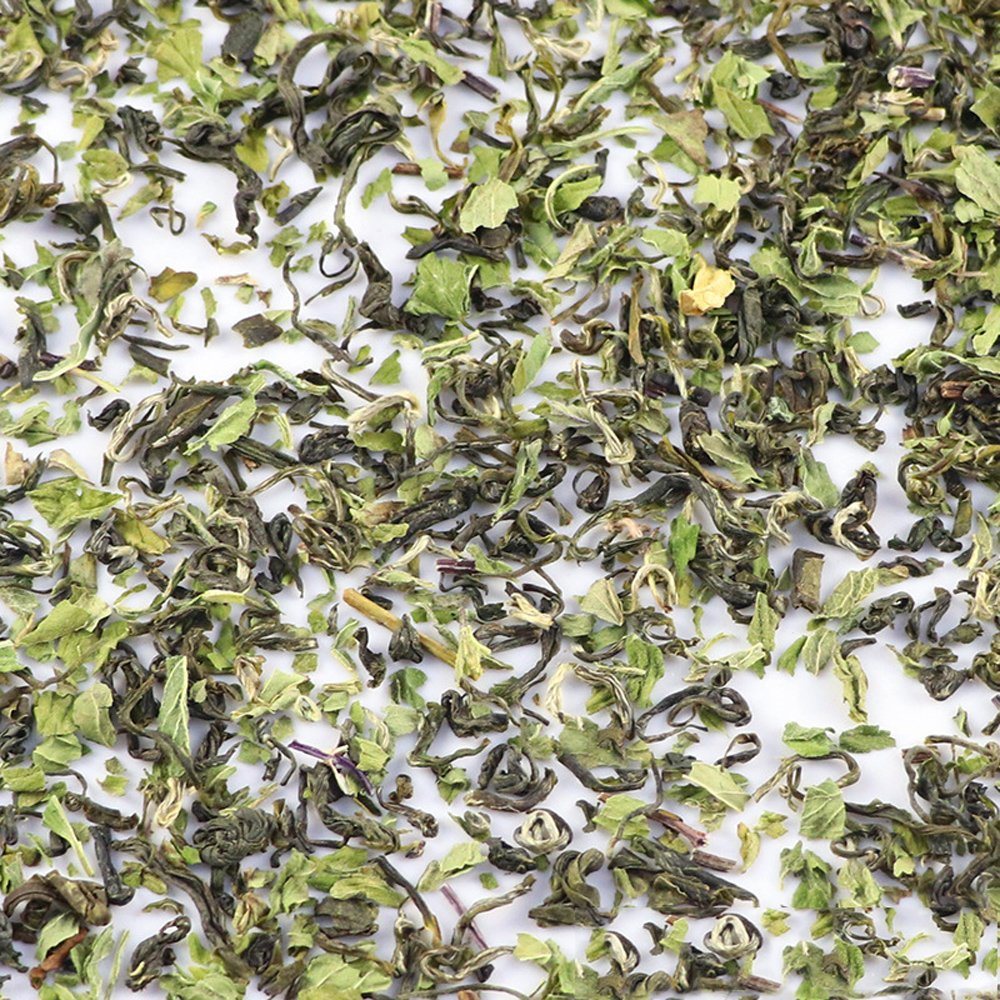 Natural Mint Green Tea Bulk Packing Loose Tea