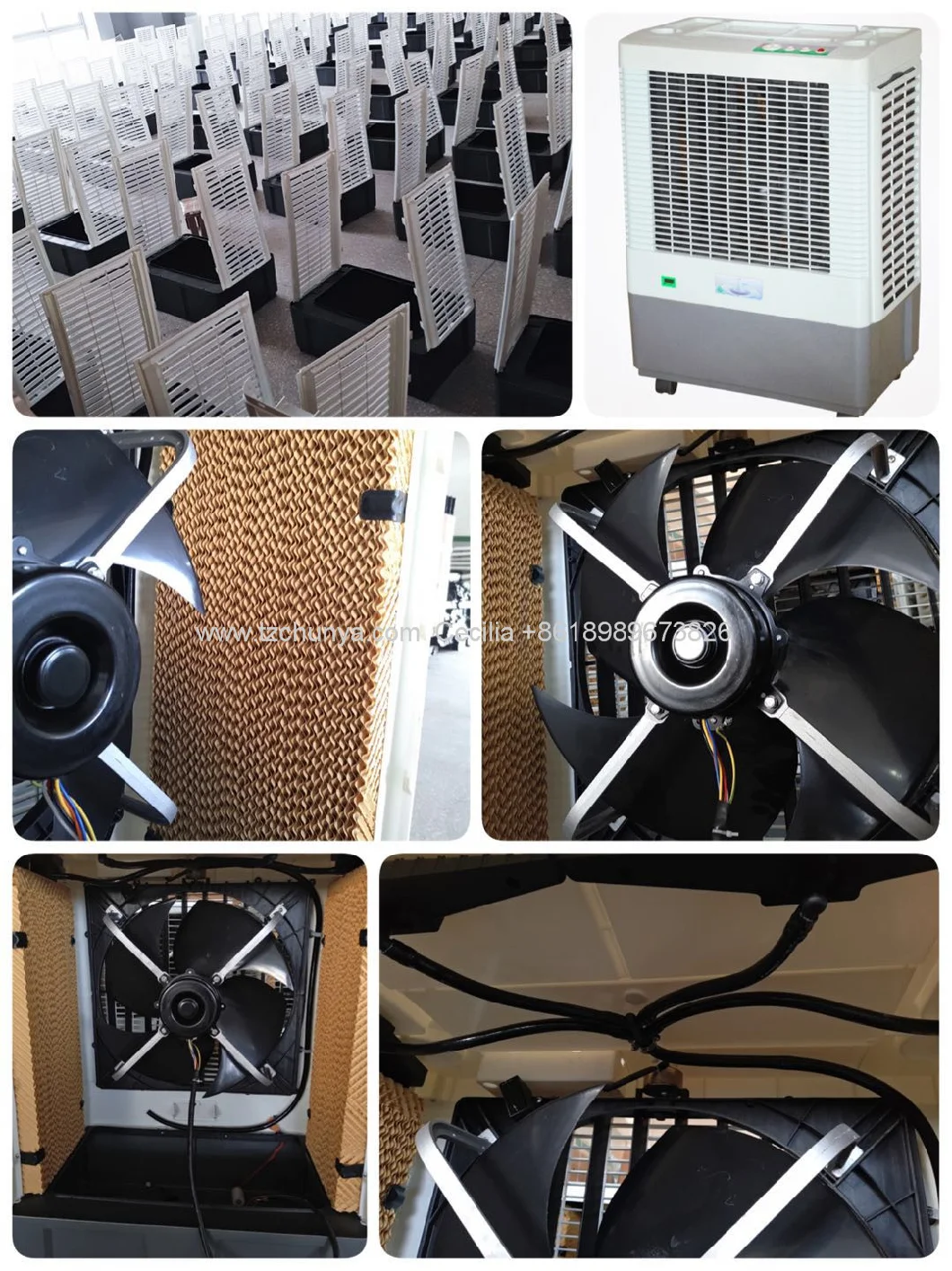Small Mobile Evaporative Air Cooler with Casters