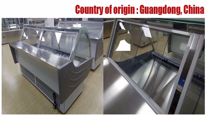 Cooked Food Display Showcase Refrigerated Supermarket Meat Supermarket Fridge for Meat