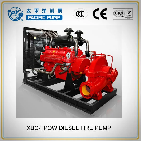 Xbc/Tpow Horizontal Split Casing Diesel Fire Pump, Double Suction Centrifugal Pump, Nfpa20 Fire Fighting Pump