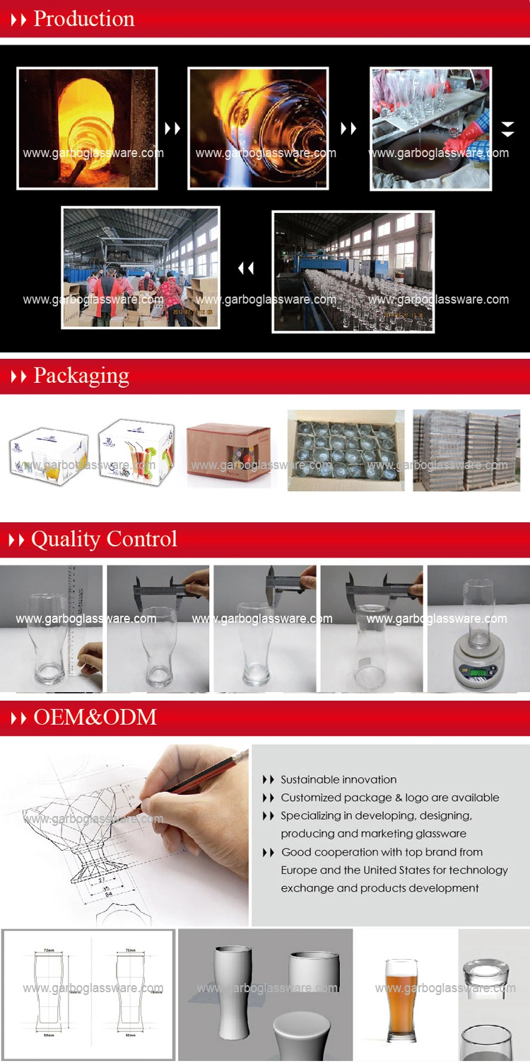 Wholesale Cheap Machine Blown Custom Logo Printing Wine Glass Wheat Beer Glass Cup GB064616