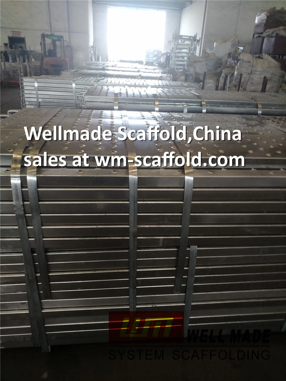 European Frame Scaffolding U-Type Steel Plank/Metal Deck with Hooks (320X50mm)