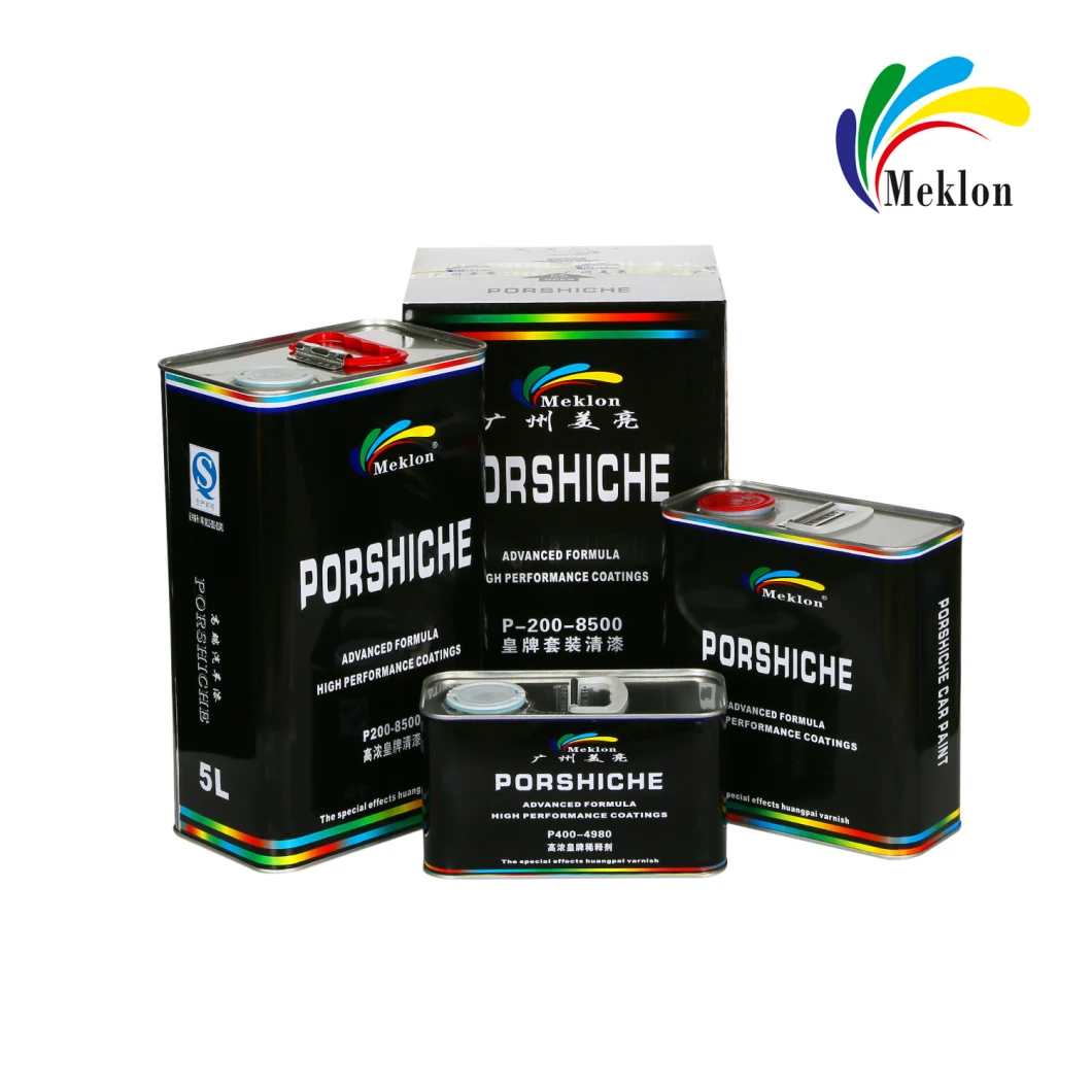 Meklon Auto Base Paint Spray Coating Porshiche 2K Paint P-203 Through Black High Blackness Paint