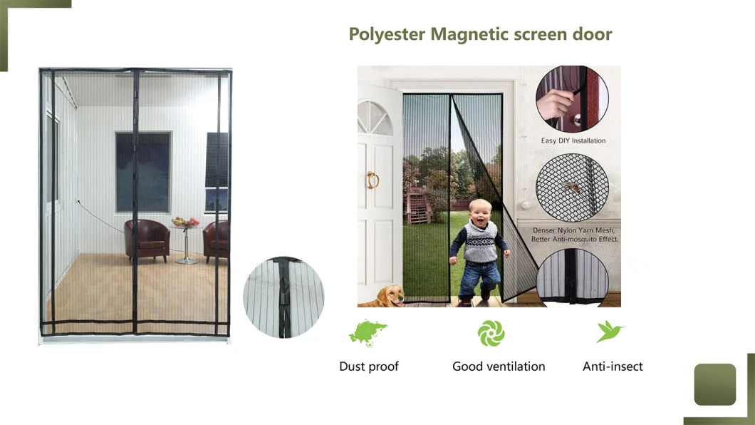 Self Sealing Magnetic Curtain Door Magnetic Screen Door Curtain