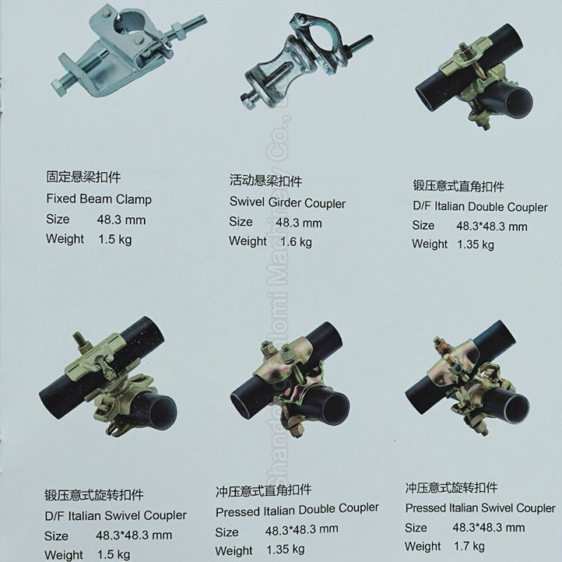 Hot Sale Drop Forged Scaffolding Swivel Coupler Scaffolding Coupler in Construction