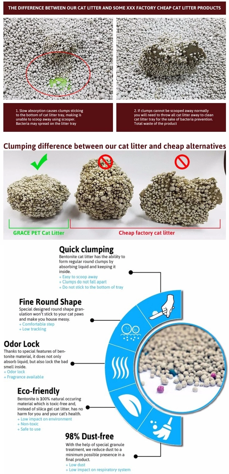 Flushing Water - Soluble Sand Bentonite Cat Litter Deodorant Dust-Free