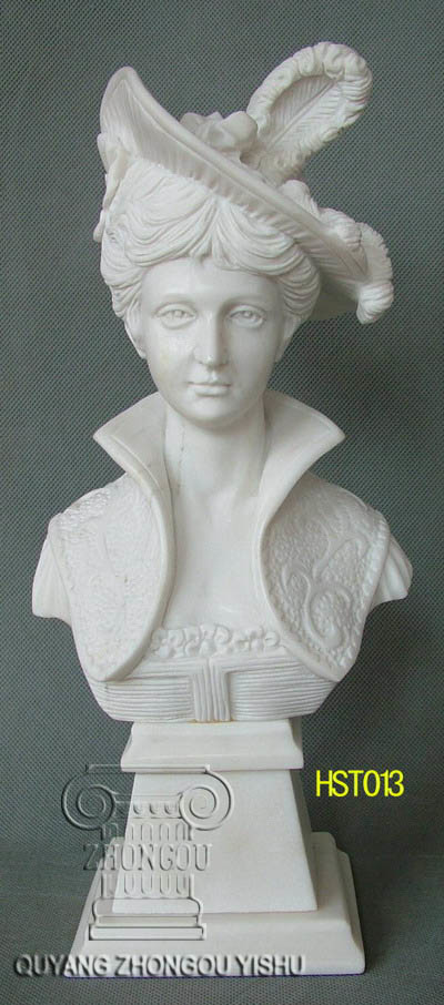 White Marble Bust for Table Decoration