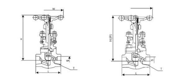 Socket Welding Screwed Globe Valve Made of Forged Steel