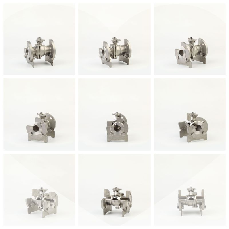 Industrial Control Valve SS316 Flanged Ball Valve for Water Treatment