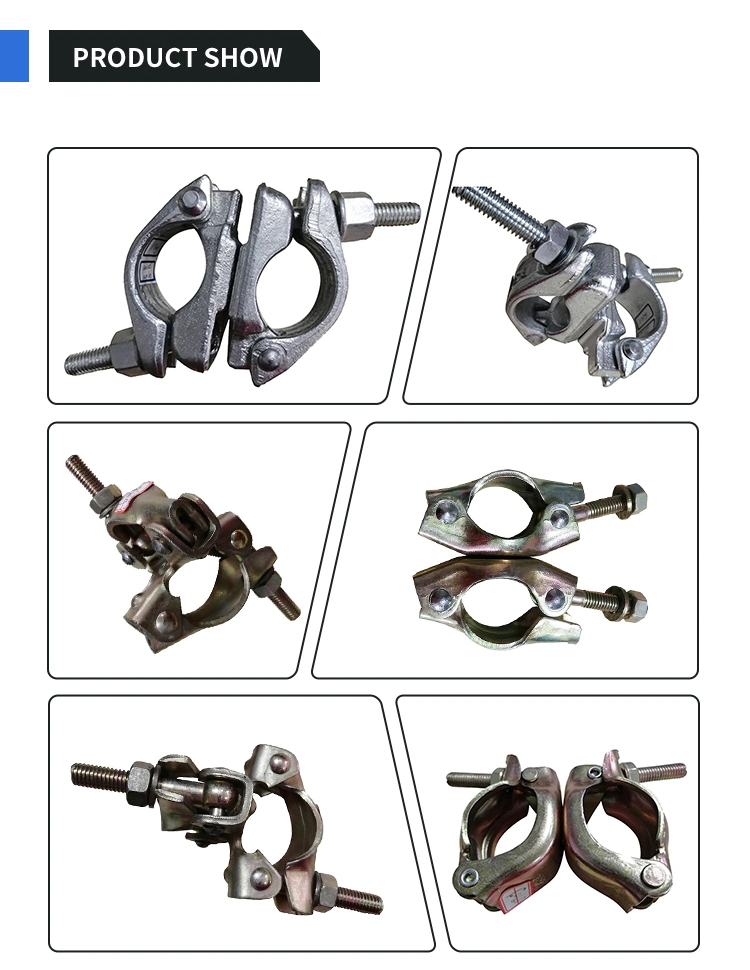 Scaffold Fitting Coupler Clamps, Steel Pipe Coupler Scaffolding Pipe, Steel Scaffold Galvanized Pipes