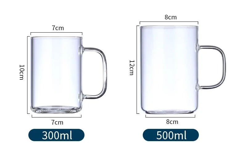 Heat Resistant Glass Cup Glass Breakfast Cup Coffee Cup Milk Glass Cup