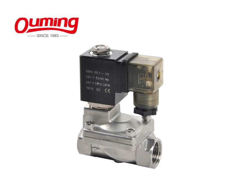 SS316 2 Way 2 Position Solenoid Valve for Ethanol