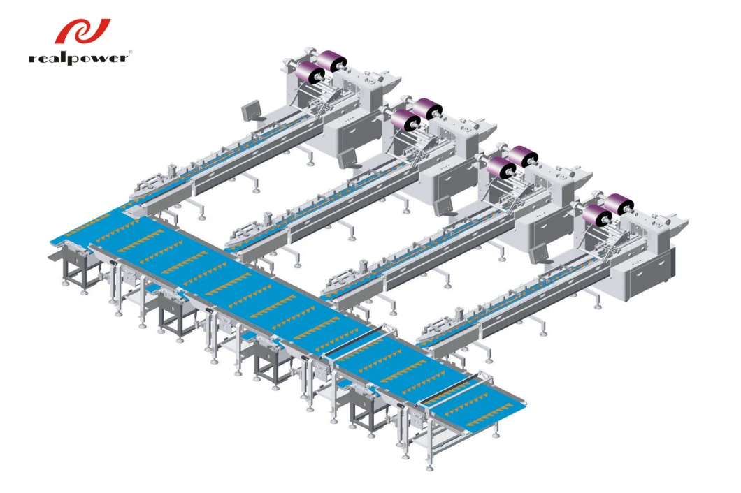 High Speed Automatic Steamed Bun/Steamed Bread Flour Feeding Packing Machine Line