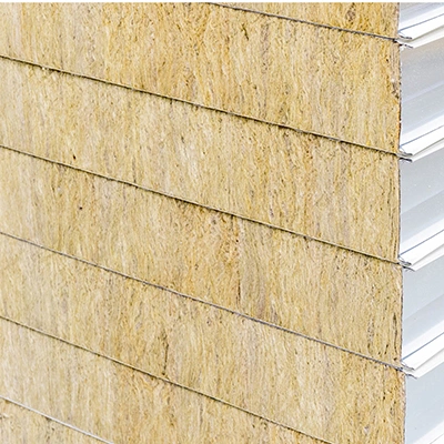 Fireproof Rockwool/EPS Insulated Steel Roof/Wall Sandwich Panels for Steel Buildings
