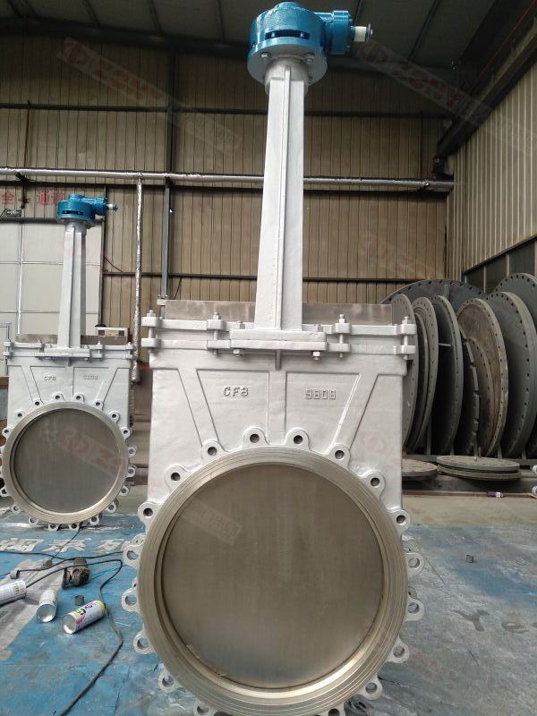 Wcb Gate Valve, Knife Gate Valve with Gearbox