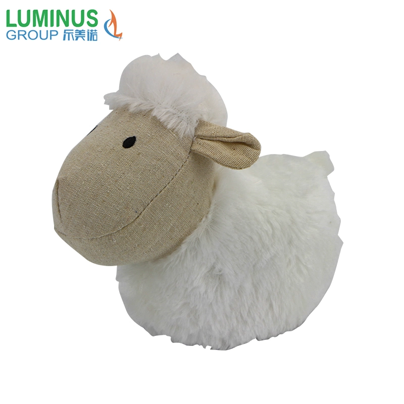 Cute Soft Material Sheep Goat Textile Toy Standing Door Stop