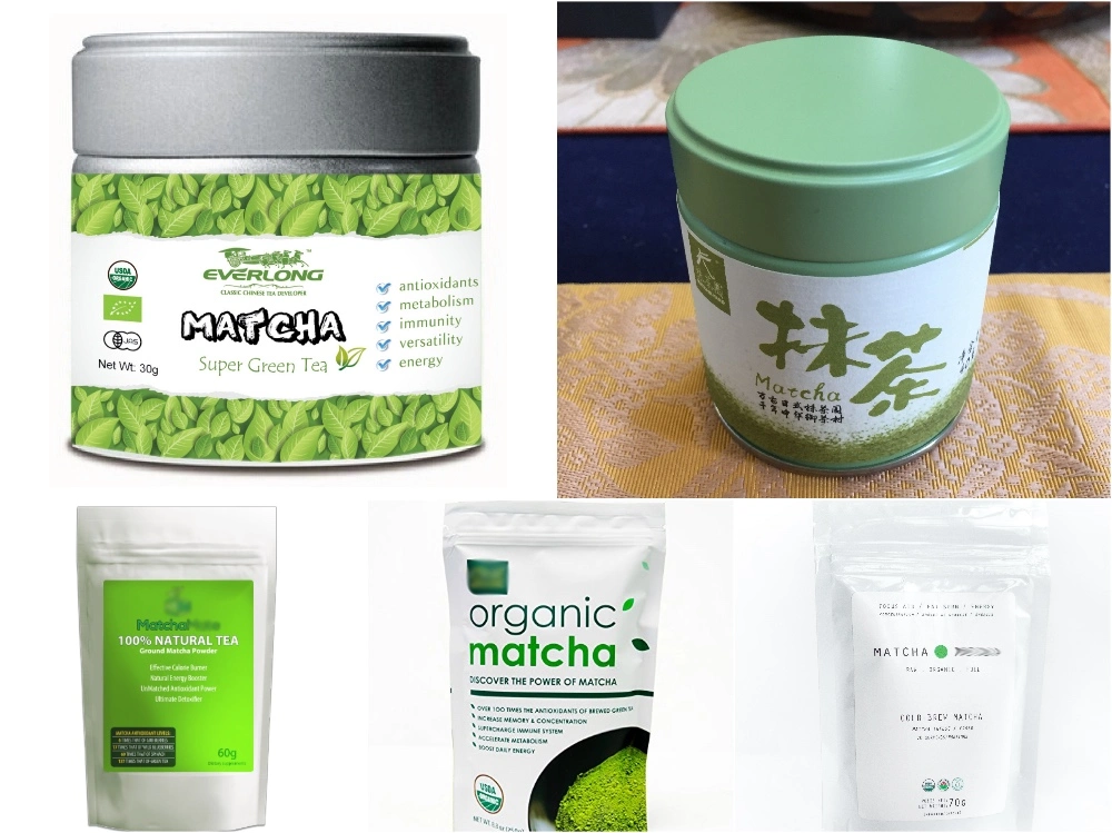 Matcha Super Green Tea Powder Japanese Style 100% Organic EU Nop Jas Certified Small Order Avaliable