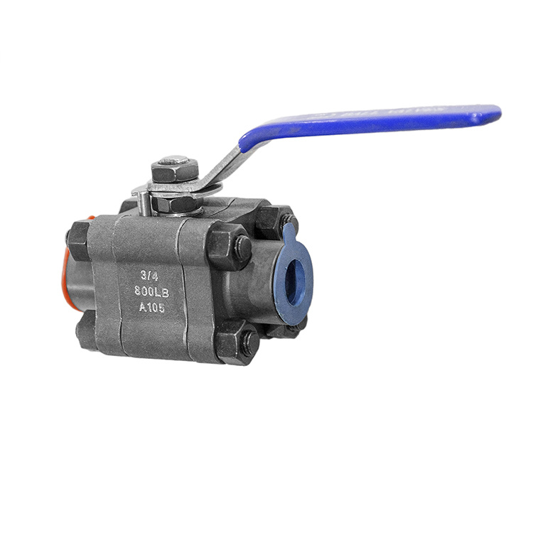 Three-Piece Ball Valve Forged Ball Valve Soft Seal Ball Valve A105 Ball Valve