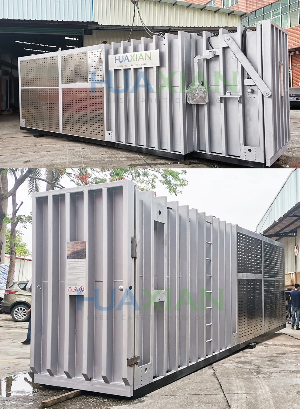 1500kg/Cycle CE Certification Refrigeration Condensering Unit Vegetable Vacuum Cooler Equipment