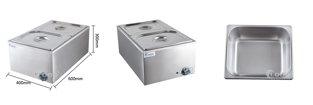 Fast Food Equipment Stainless Steel Electric Soup Food Warmer Commercial Bain Marie for Restaurant Use