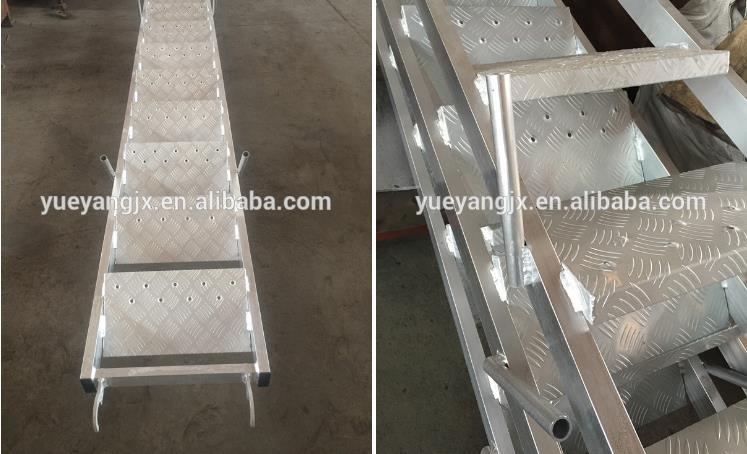 Aluminium Scaffold Stair Ladder for Construction Use