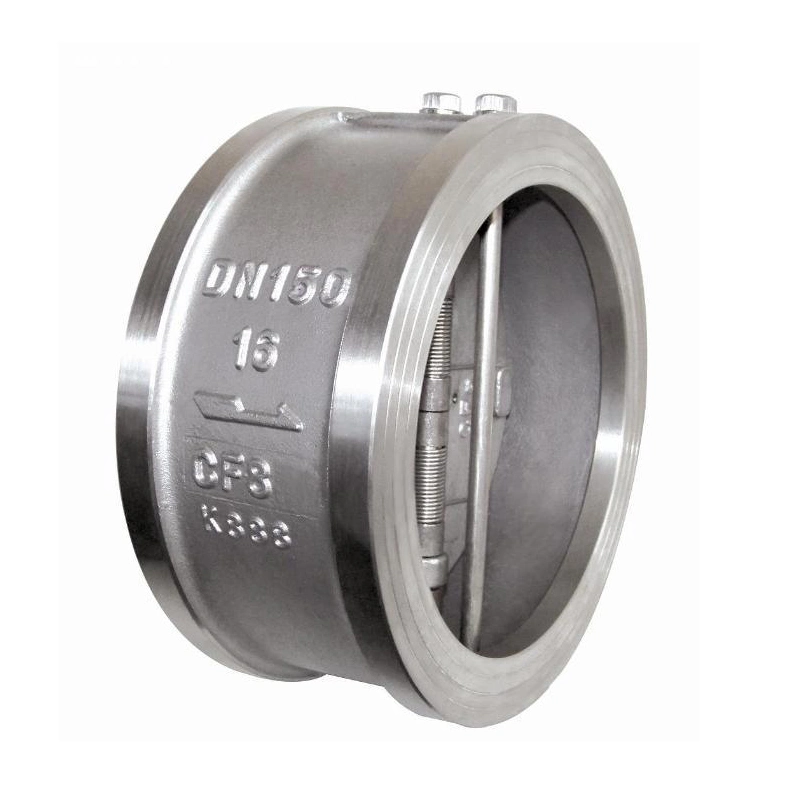 15olbs-600lbs Cast Steel Stainless Steel API Valve Non Return Valve Wafer Dual Disc Check Valve