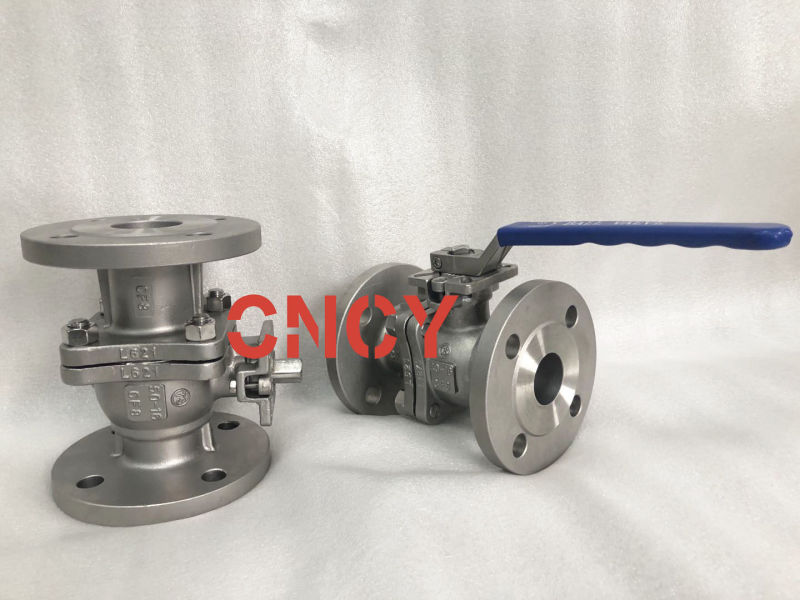 ISO5210 Flange Plate Stainless Steel SS304 with Lock Lever Ball Valve Flange Valve Industrial Valve