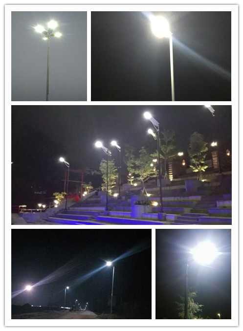 Integrated Solar LED Street Light Automatic Light Control + Time Control