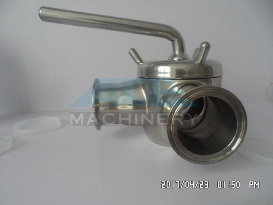 Sanitary Stainless Steel 3-Way Plug Cock Valves with Male Parts