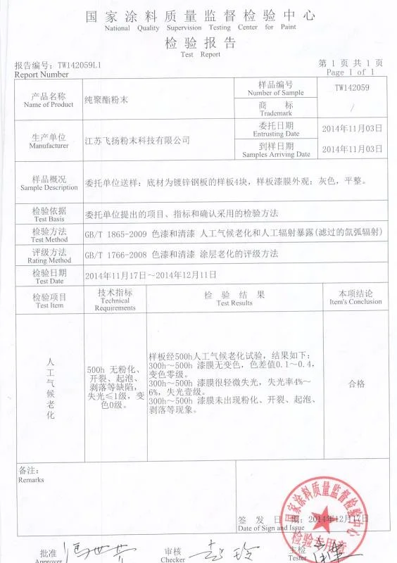 Heat Resistant Chemical Powder Coatings Paint for Generator Machinery