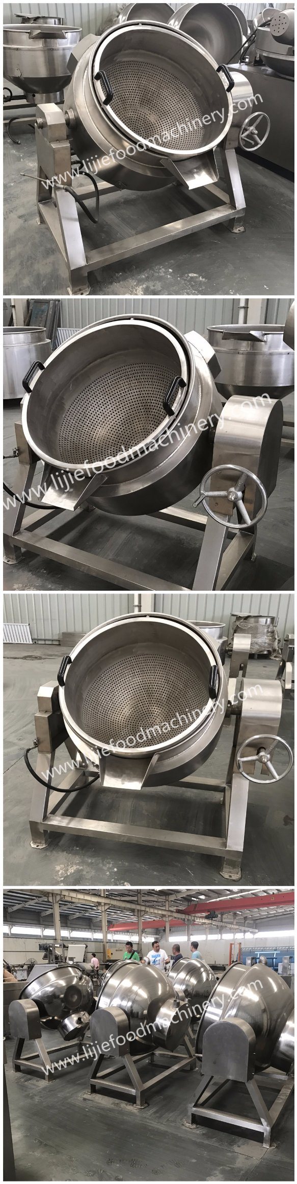 100L Stainless Steel Steam Heating Jacketed Kettle