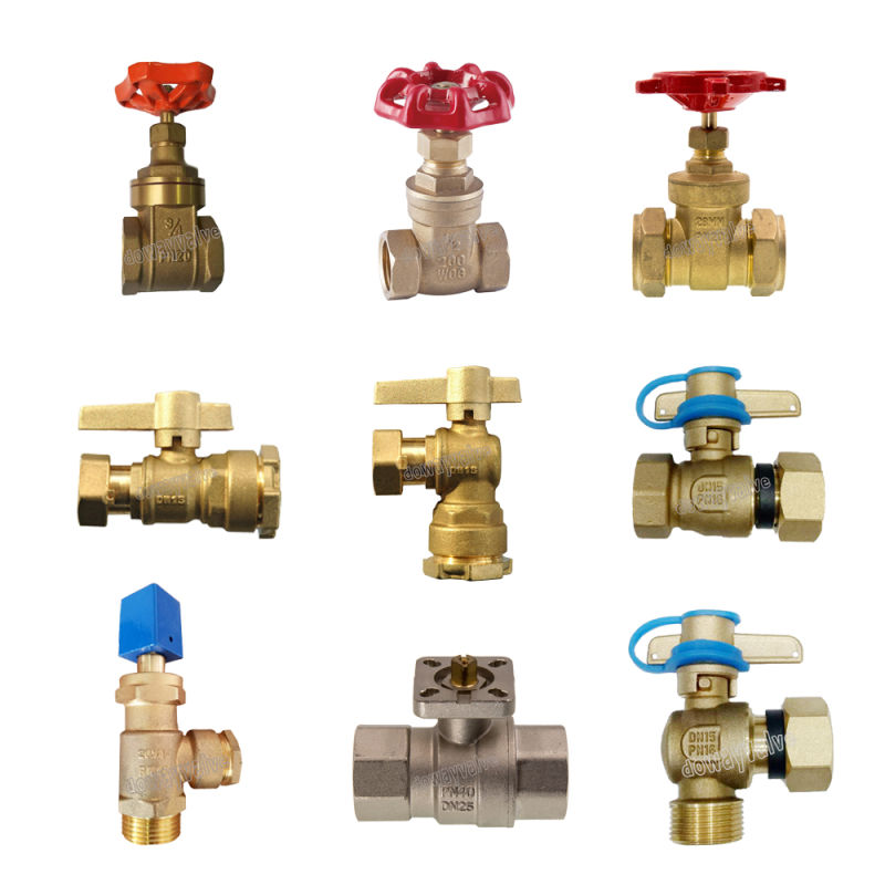 Cw612n Brass Anti-Theft Lockable Water Meter Ball Valve with Plug