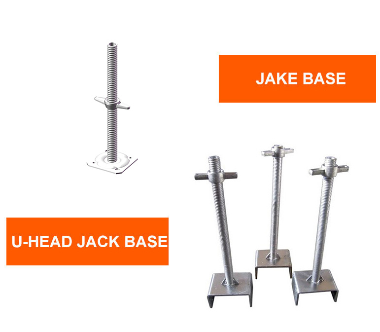 Adjustable Steel Hollow Scaffolding Jack Base& U Head Jack