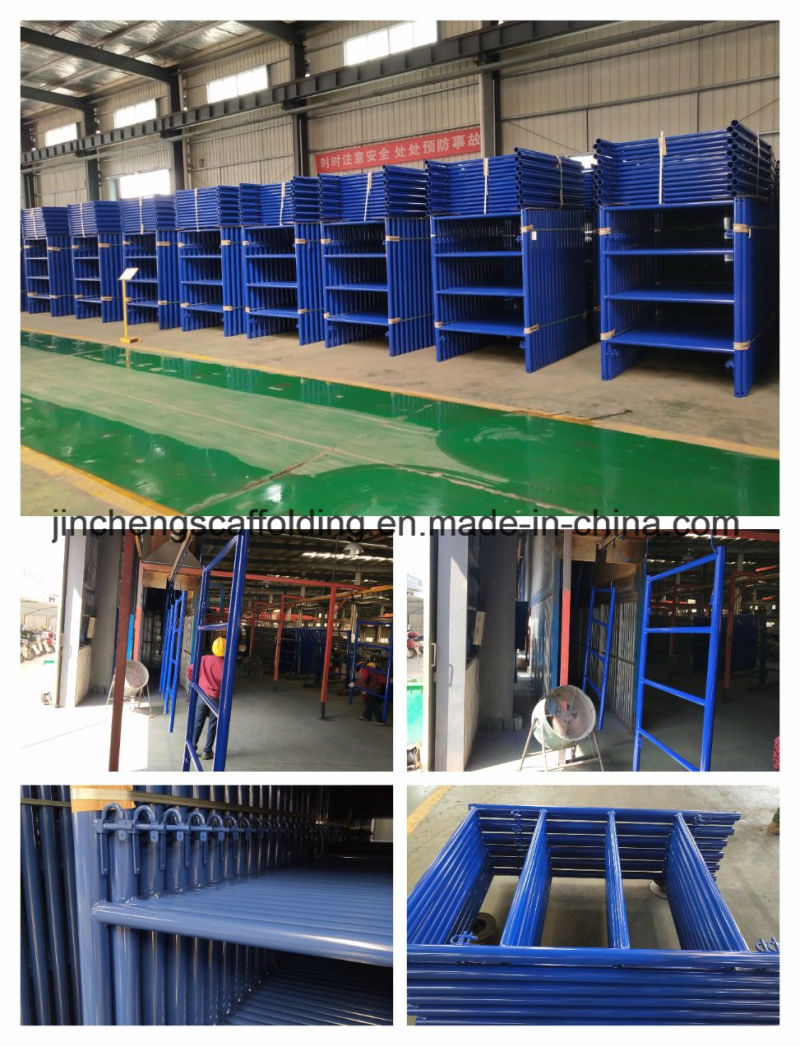 Powder Coated or Painted Blue Ladder Frame Scaffold