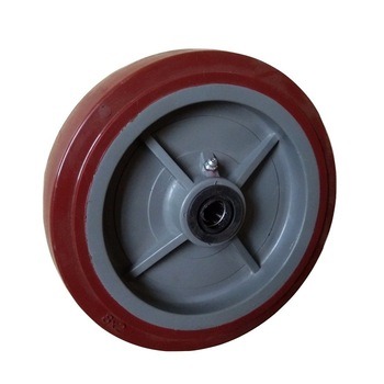 8 Inch 200mm Industrial Red PU Scaffold Caster with Brake