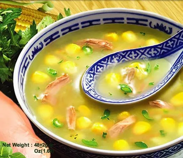 Instant Soup Packets Chicken Flavored Corn Soup