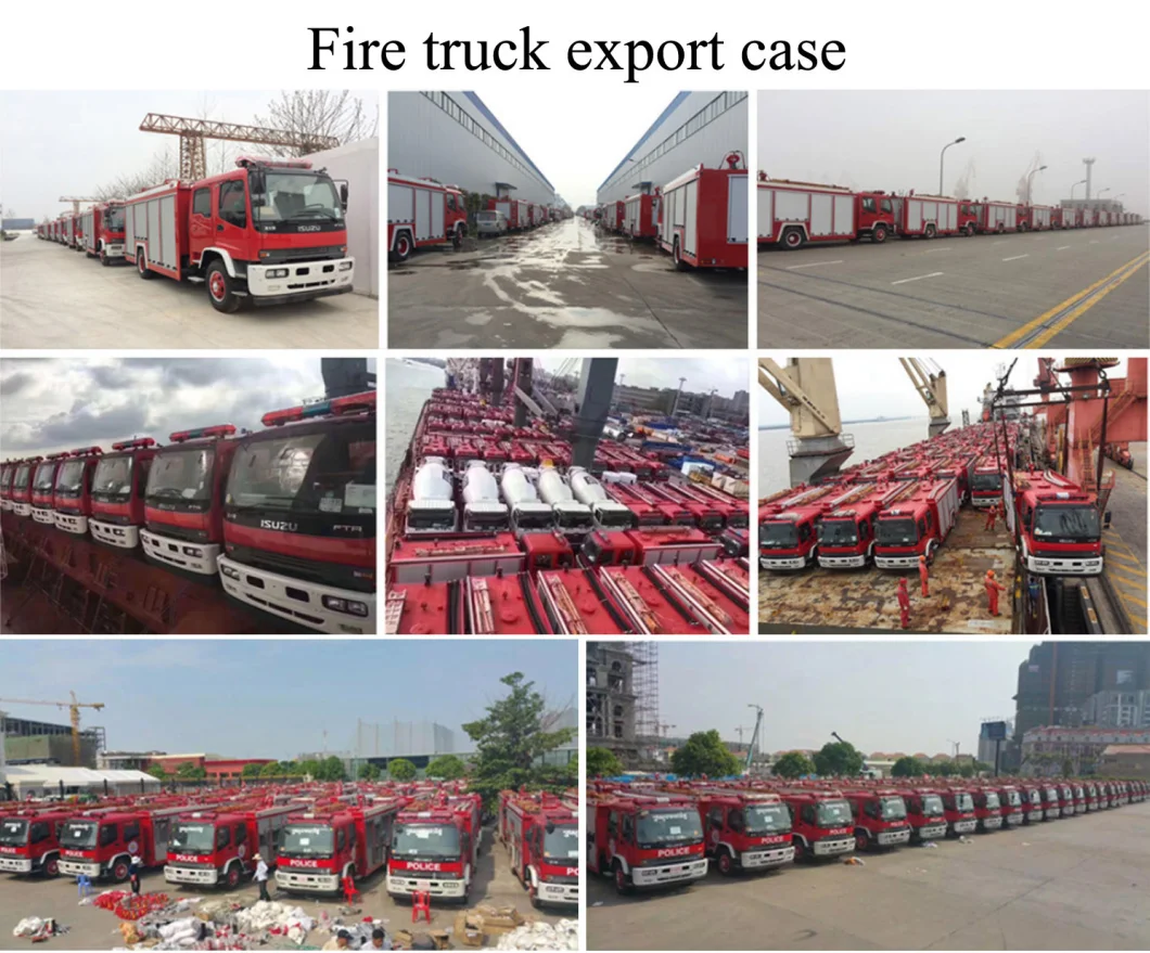 Isuzu New 4X2 7tons Water Tank Fire Truck for Fire Security Rescue 240HP Extinguisher Foam Water Tank Dry Powder Fire Truck HOWO Optional