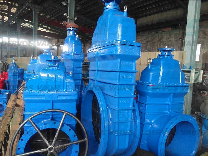 Resilient Gate Valve Gearbox RF DN1000 Pn10 Ggg50