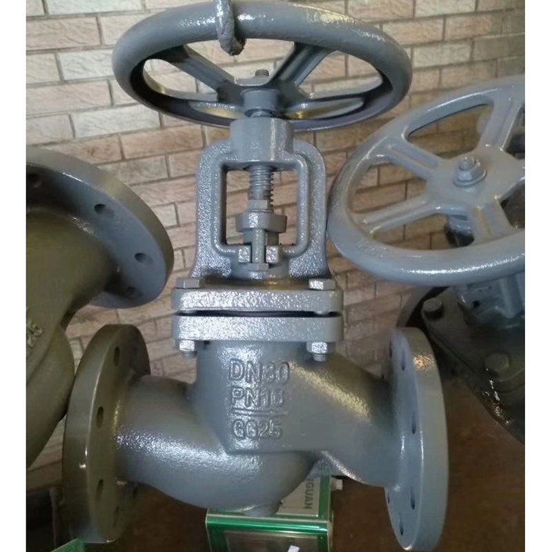 DIN Standard Industrial Flange Cast Iron Globe Valve Non Return Valve Gas Valve Pneumatic Valve