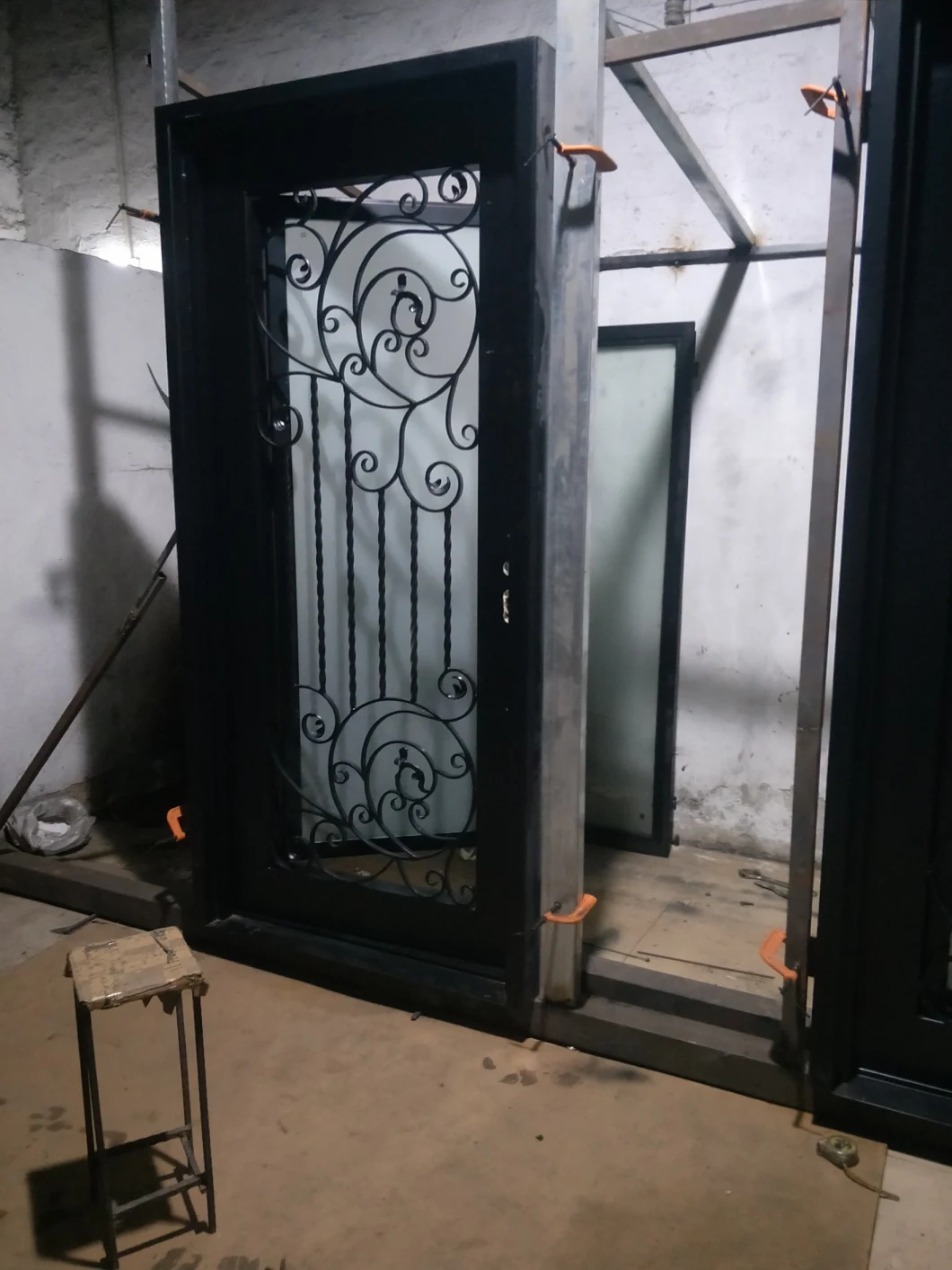 Bulletproof Security Doors with Door Stopper and Hinges Modern Iron Door|Wrought Iron Double Doors|Custom Wrought Iron Doors