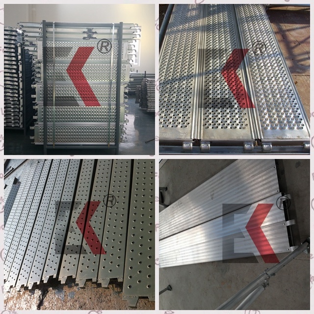 Galvanized Scaffolding Walk Board Steel Metal Hook Plank for Frame