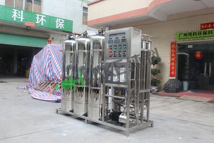 Stainless Steel Automatic Filter Pure Water Machinery Line RO with Stainless Steel Water Storage Tanks