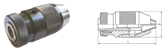 Thread Connector Keyless Drill Chuck with Thread Mounted