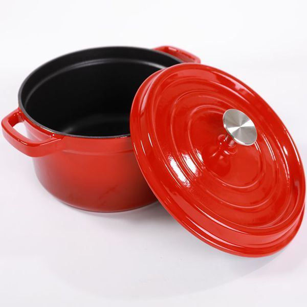 Multi-Color Enamel Cast Iron Soup Pot and Casseroles Cast Iron Cookware