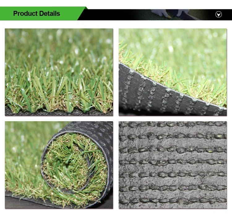 Easy Installation 20mm Height Artificial Green Grass Tile