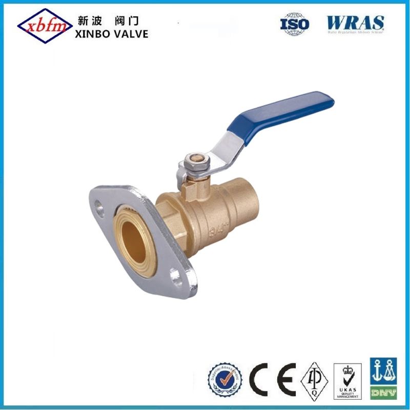 Brass Ball Valve with Rotating Flange Xsolder End&#160;